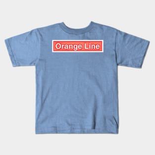 Orange Line Kids T-Shirt